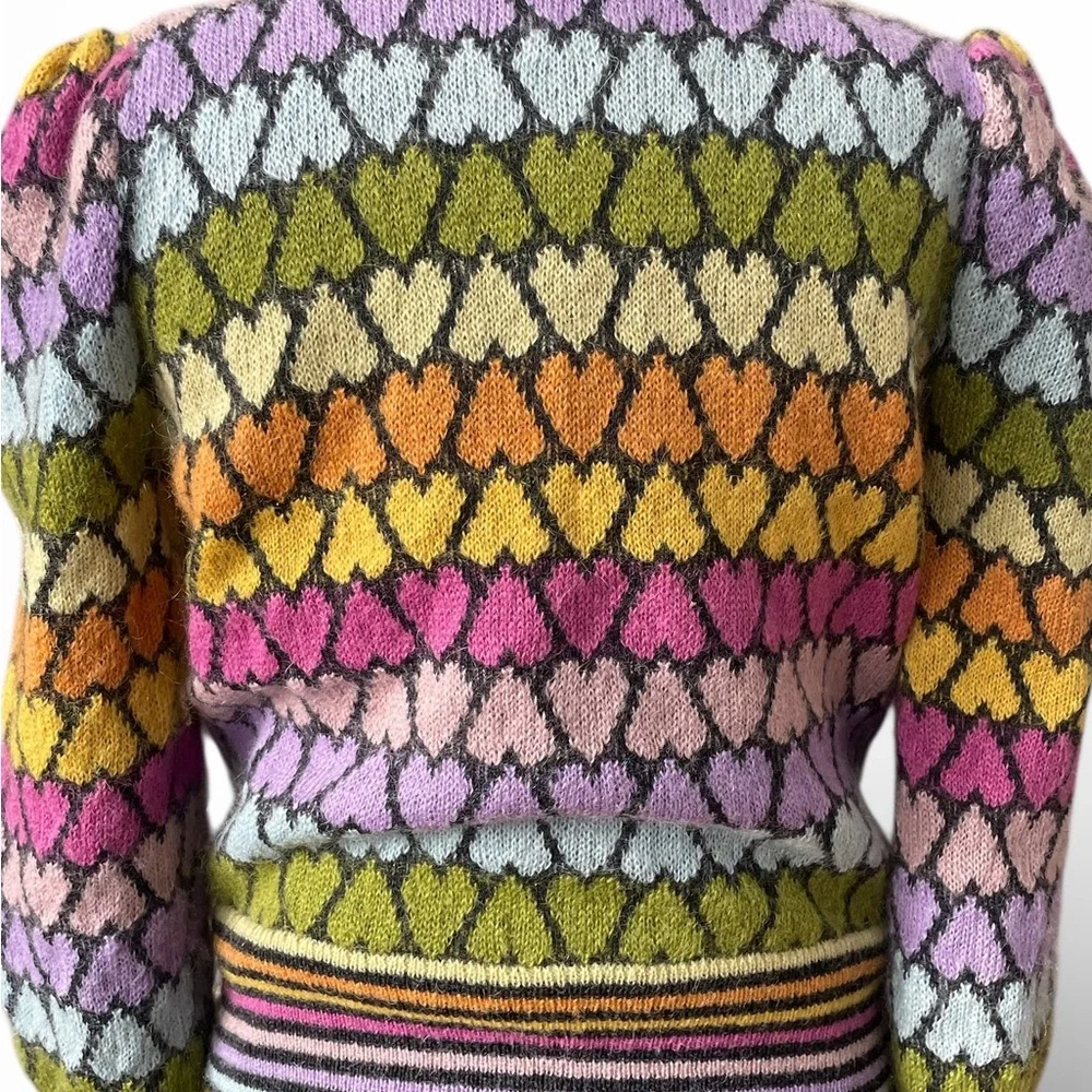 Marc Jacobs Hearts and Sequin Embellished Cardigan - Picture 11 of 14